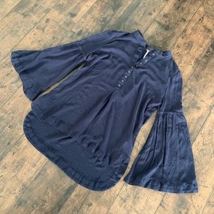 Navy Free People top size S